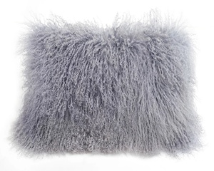 Funda de almohada de piel de cordero mongol tibetana auténtica sólida al por mayor cojín de técnica de retales moderno para el <span class=keywords><strong>hogar</strong></span>, Hotel y oficina - Product Image 2