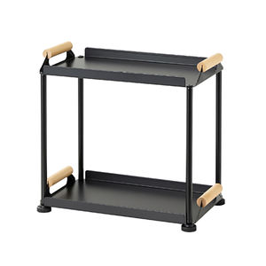 Fabricant Vente en gros Plateau métallique de cuisine détachable à double étage Étagère de rangement Plateau de salle de bain pour comptoir - Product Image 1