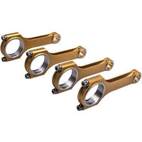 Bielas de Conexión Titanizadas MaXpeedingrods H-Beam + Pernos ARP2000 Compatibles con Opel Calibra 2.0L C20xe C20LET Doradas