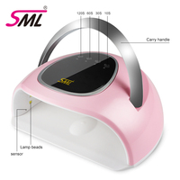 Lampe à ongles uv à la mode SML avec poignée lampe à led uv pour l'art des ongles