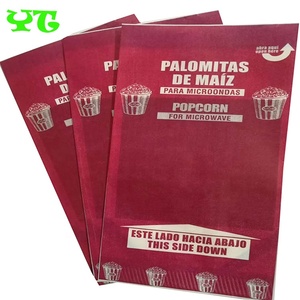 Bolsas <span class=keywords><strong>de</strong></span> Papel Biodegradables para Envasar <span class=keywords><strong>Palomitas</strong></span> <span class=keywords><strong>de</strong></span> Maíz, Aptas para Microondas, Resistentes a la Grasa, para el Mercado Sudamericano / Bolsas con Impresión <span class=keywords><strong>de</strong></span> Logotipo Personalizado - Product Image 1