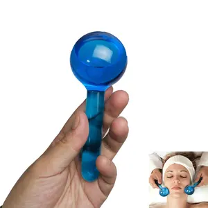 Guangdong Magic Glitters Facial Massager Glass Skin Care Ice Balls GEL Cold Face Ice Globes For Face Plastic Surgery