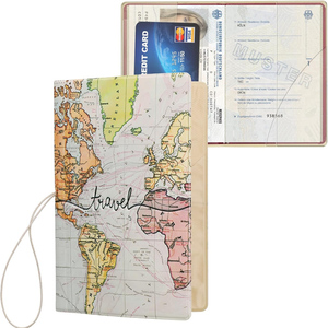 Essential Travel Accessory Passport Cover for Men and Women - Protective Cover PVC and Plastic Factory Leather Passport <b>Holder</b> - Product Image 1