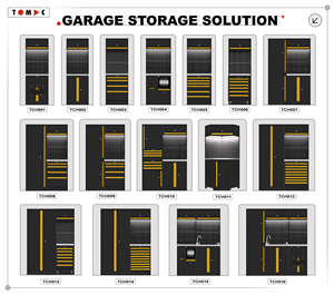 TOMAC Profi-Garagenmöbel – Abnehmbare Große Werkstatt-Edelstahltischplatte mit Rollbarem Garagenschrank und Werkzeugwagen - Product Image 5
