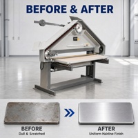 Nouvelle ponceuse à bande JUHUA pour finition de lignes de cheveux, moteur à double vitesse, machine de polissage et de meulage pour tôles métalliques en acier inoxydable, table de travail CE