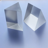 Prismes triangulaires à angle droit 40mm BK7/K9 Verre optique pour lentille d'équipement de vision industrielle
