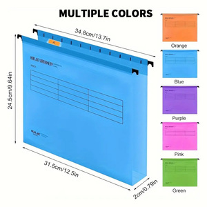 Huajie bán buôn bền A4 FC treo màu nhựa PP chất liệu thư kích thước phân loại Clip thư mục tập tin với biểu tượng tùy chỉnh - Product Image 2