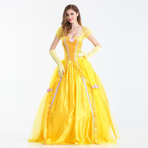 Nuevos Disfraces de Halloween para <span class=keywords><strong>Mujer</strong></span>, Disfraces de Princesa <span class=keywords><strong>Bella</strong></span> <span class=keywords><strong>y</strong></span> la <span class=keywords><strong>Bestia</strong></span> para Niñas, Vestidos Largos de Reina para Club Nocturno - Product Image 5