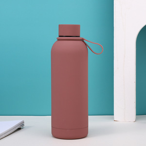 Termo de Acero Inoxidable de Color Sólido Simple, Botella de Agua Deportiva de Boca Pequeña y Gran Capacidad - Product Image 3