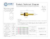 Filtre EMI de type 2016 22pF NPO 200V pour circuits électroniques de précision.