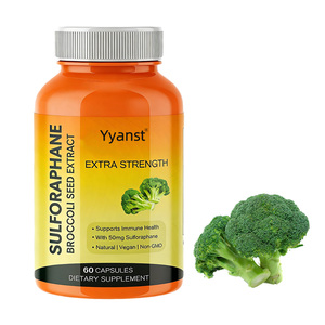 Cápsulas de Semillas de Brócoli con Sulforafano para la Salud Inmunológica y Digestiva de Adultos, Desintoxicación del Hígado, Gestión de Energía - Personalización de Marca Privada - Product Image 1