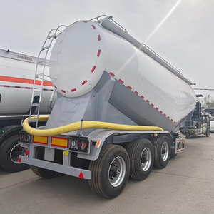 Semi-remorque citerne à poudre Hstar, 3 essieux, 45 m³, suspension mécanique, en acier au carbone, haute capacité, pour <span class=keywords><strong>ciment</strong></span> en vrac sec, vente directe usine - Product Image 3