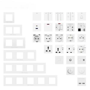 European Standard Wall Socket Module Set with Tamper Resistant Wi-Fi Remote Control Glass Material 230V 16A Residential Use - Product Image 4