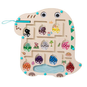 Yuci magnétique mot-orthographe numéro opération enfants dinosaure écriture stylo balle roulant labyrinthe éducatif apprentissage précoce jouet - Product Image 6