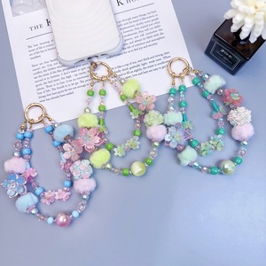 Chaîne <span class=keywords><strong>de</strong></span> <span class=keywords><strong>téléphone</strong></span> portable en cristal, chaîne à perles haut <span class=keywords><strong>de</strong></span> gamme, porte-clés <span class=keywords><strong>personnalisable</strong></span>, pendentif, chaîne à clip arrière, <span class=keywords><strong>bijoux</strong></span> pour femmes - Product Image 3