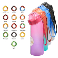 Bouteille d'eau à saveur sans Bpa de qualité alimentaire Bouteille d'eau en plastique avec gousse de saveur