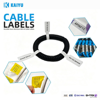 Étiquettes auto-adhésives en matériau PET pour câbles électriques Étiquettes de prix pour bijoux et montures de lunettes avec code à barres