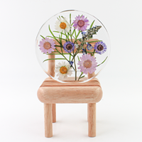 Sous-verres en résine époxy incrustés de fleurs sèches faits à la main de haute qualité TAPIS de tasse de thé créatifs pour un usage quotidien à la maison sous-verres promotionnels