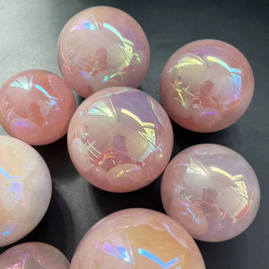 Esfera de Cuarzo Rosa Aura Ángel Natural de Alta Calidad al por Mayor para Decoración del Hogar y Regalo - Product Image 3