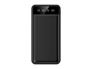 Cadeau personnalisé, batterie externe 10000 mAh à charge rapide avec écran LED numérique, double USB et micro USB, chargeur mobile haute capacité - Product Image 1