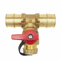 Vanne d'équilibre thermique sans plomb DZR 1/2 ", certifiée NSF 61, contrôle automatique du débit 115-150 ° F, 250PSI
