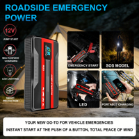 Mini démarreur multifonctionnel portatif de saut de propulseur de chargeur de batterie de voiture de puissance élevée avec la certification du CE, RoHS, PSE, UN38.3, MSDS