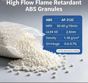 เม็ดพลาสติก ABS AF-312C ของ LG Chem เกรดสำหรับการเป่าฟิล์ม/การอัดรีด/การขึ้นรูปโฟม  ทนไฟ UL94 V0 รูปทรงกลม - Product Image 4