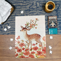 Puzzle personnalisé de 100 pièces en papier, jouet éducatif DIY personnalisé, dessin animé, lamination mate/brillante pour les enfants de 2 à 4 ans