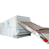 Sécheur à bande maillée automatique et continu pour poivre, machine de transformation alimentaire écologique, chauffage au gaz, pompe, moteur PLC, haute efficacité