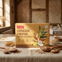 Boisson au gingembre et à la noix de coco, poudre de gingembre et de noix de coco véritable 360g, boissons en poudre saines