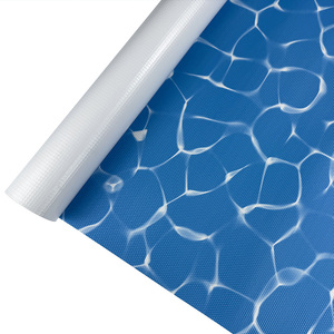 Doublure de piscine personnalisée en <span class=keywords><strong>PVC</strong></span> haute résistance 1000D de 1,2 mm, design froissé, résistante aux UV, résistante aux déchirures, installation facile - Product Image 2