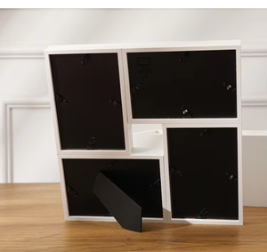 Factory Wholesale Wooden Family Wall <b>Mounting</b> Multi 4 Collage Photo <b>Frames</b> Wooden Collage Picture <b>Frame</b> - Product Image 2
