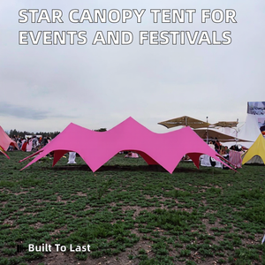Carpa de triple pico de 20m de fábrica china, ODM, de alta calidad, resistente al agua, 20x8.6m, gran capacidad, para eventos con vista al cielo estrellado - Product Image 1