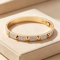 Bracelet pour femme en acier inoxydable plaqué or de haute qualité, chaîne Figaro avec zircon, maillons classiques géométriques tendance, 7, 9, 11 mm