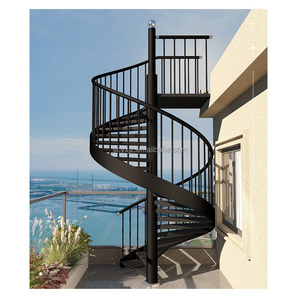 <span class=keywords><strong>Escaleras</strong></span> Espirales Modernas <span class=keywords><strong>de</strong></span> <span class=keywords><strong>Acero</strong></span> <span class=keywords><strong>Inoxidable</strong></span> con Peldaños Antideslizantes y Barandilla Resistente para Uso Residencial y Comercial - Product Image 4