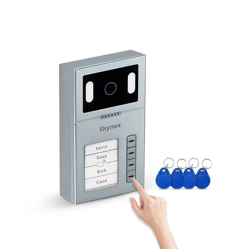 CE Certification ip 54 waterproof doorbell kit camera with video door phone alarm