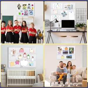 Carreaux muraux en feutre pour grand bureau <span class=keywords><strong>Tableau</strong></span> blanc en liège avec onglets adhésifs amovibles et sûrs - Product Image 6