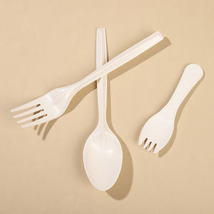 제조사 옥수수 녹말 칼 옥수수 전분 숟가락 환경 적으로 분해되는 6.5 인치 과일 일회용 옥수수 전분 숟가락 - Product Image 4