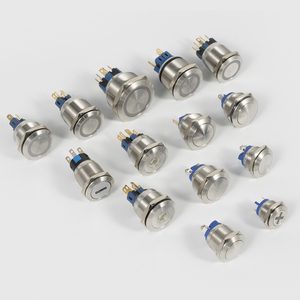 Botón pulsador metálico con cierre a presión, resistente al agua IP65, de 12 mm, 16 mm, 19 mm, 22 mm, 25 mm, para turbina eólica - Product Image 5