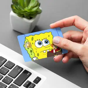 애니메이션 부채 카드 신용 카드 스티커 교통 키 커버 방수 은행 카드 스킨 만화 스티커