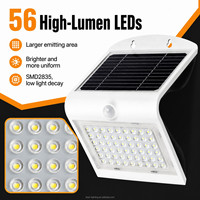 Lampe murale extérieure à énergie solaire avec détecteur de mouvement, étanche IP65, garantie 3 ans, lampe murale LED pour patio, jardin et balcon