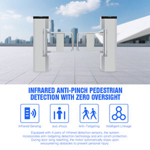 Porte tourniquet à rabat polyvalent HCW avec code QR et lecteur de cartes pour les arénas de sport et la billetterie - Product Image 3