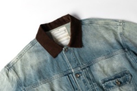 Blouson d'hiver polyvalent en denim polyester/coton anti-plis 250g avec isolation 3M Thinsulate, vêtement de travail décontracté à boutons