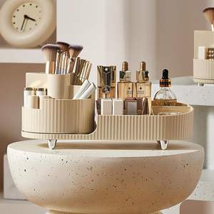 Organizzatore per Profumi Rotante a 360 Gradi Grande Capacità Porta Pennelli per Trucco Organizzatore Cosmetico da Scrivania di Alta Qualità - Product Image 6