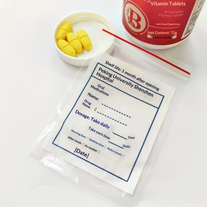 Op maat gemaakte, beschrijfbare, hersluitbare ziplock verpakkingen voor medicijnen, geschikt voor interne westerse <span class=keywords><strong>capsules</strong></span> & orale medicijnen (wegwerpbaar) - Product Image 2