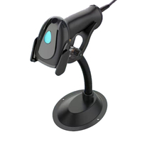 Lecteur de codes-barres portable 1D 2D QR, scanner de codes-barres filaire pour les reçus, les caisses enregistreuses et les inventaires
