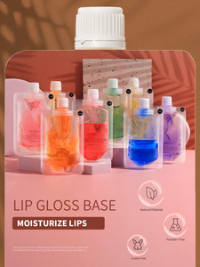 เบสลิปออยล์ใสบำรุงริมฝีปากแบบปรับแต่งได้ MLM, ซองแบบตั้งได้ DIY ลิปกลอสกึ่งสำเร็จรูป ลิปกลอสใสเพิ่มความชุ่มชื้น - Product Image 5