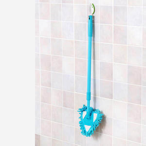 Mini limpiador de trapeador Triangular Lazy Mop Limpieza de suelo Fregona plana con mango mágico extensible Limpieza de interiores Escoba plana - Product Image 2