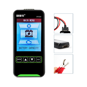 เครื่องทดสอบแบตเตอรี่ 12V 24V สำหรับแบตเตอรี่ยานยนต์ DUOYI DY222 สำหรับรถยนต์ เรือ รถบรรทุกขนาดเล็ก รถจักรยานยนต์ เครื่องวิเคราะห์ความต้านทานภายใน - Product Image 2