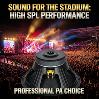 Altavoz de Bajos Profesional de 18 Pulgadas de Alta Potencia, Sistema de Sonido para Escenarios, Unidad de Woofer para Eventos al Aire Libre, Espectáculos y Actuaciones en Estadios